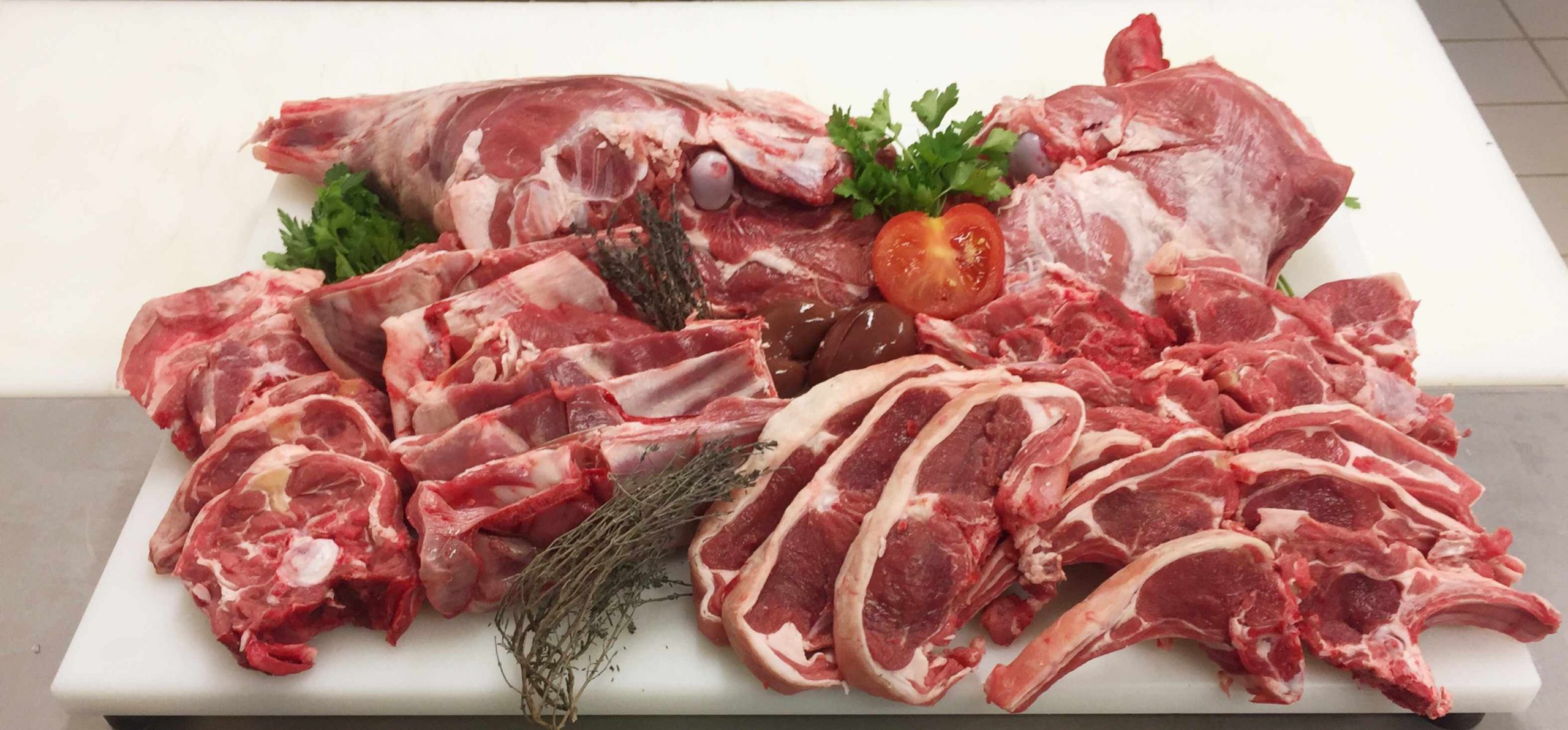 Découpe d'agneau